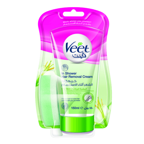 Veet Hair Remover In-Shower Cream Dry Skin 150ml