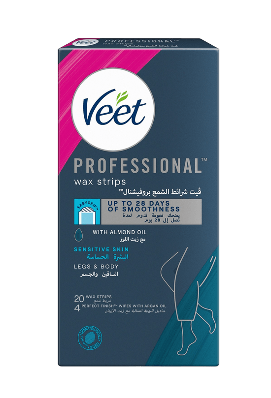 Veet Hair Remover Cold Wax Strips Sensitive Skin 20s