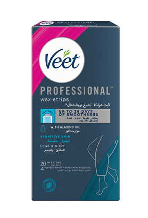 Veet Hair Remover Cold Wax Strips Sensitive Skin 20s